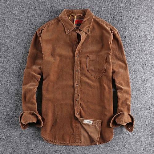 Camisa Hombre Con Parches en codos